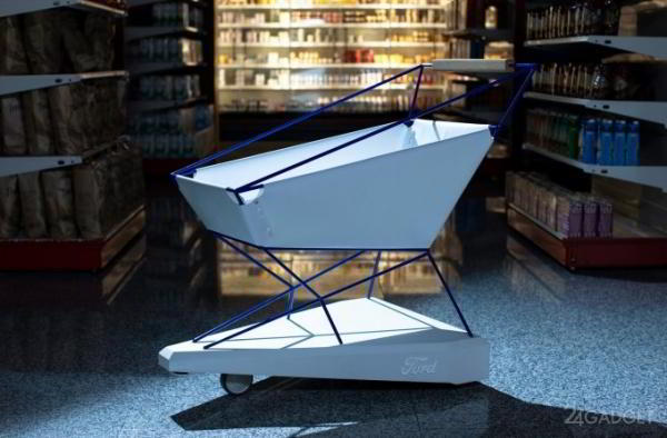 Ford Trolley Hero — умная тележка для магазинов (3 фото + видео)