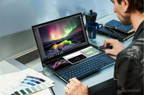 ASUS ZenBook Pro Duo — флагманский ноутбук с двумя 4К-экранами (8 фото + видео)