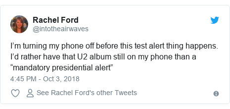 Presidential alert: US mobile phones get test message